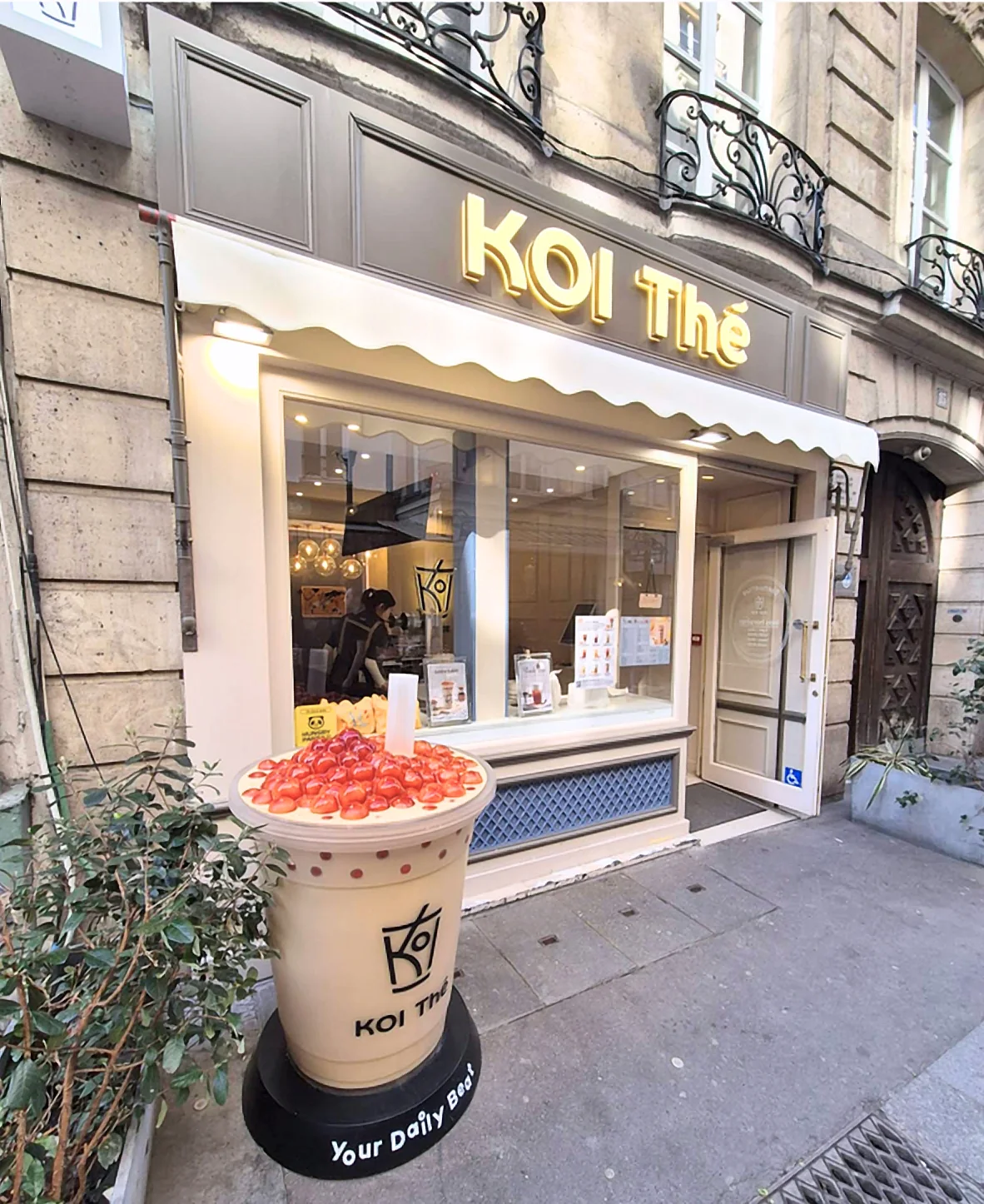 Boutique KOI Thé à Paris, réalisée par ABC Travaux